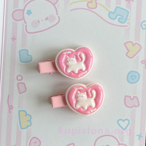 Заколка для волос Cat in my heart - Купи слона фото 3