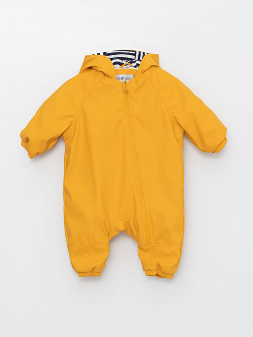 Kap??onlu Uzun Kollu Basic Erkek Bebek Astronot Mont - Waikiki фото 3