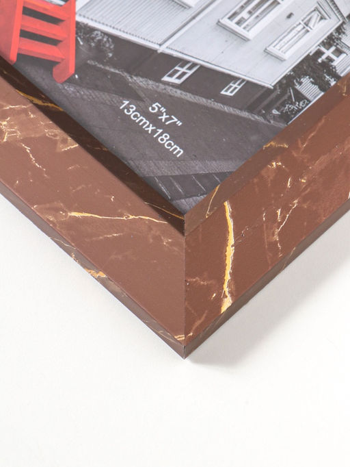 Фоторамка пластик 13х18 см "Гедеон" шоколад с золотом 24х19х2 см