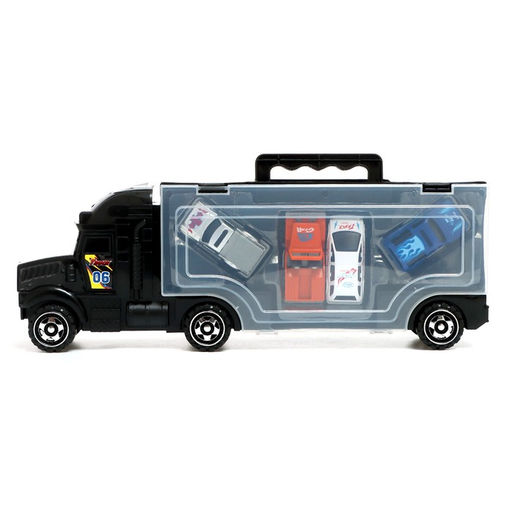 Автовоз детский с набором машинок, 4 шт., цвет МИКС