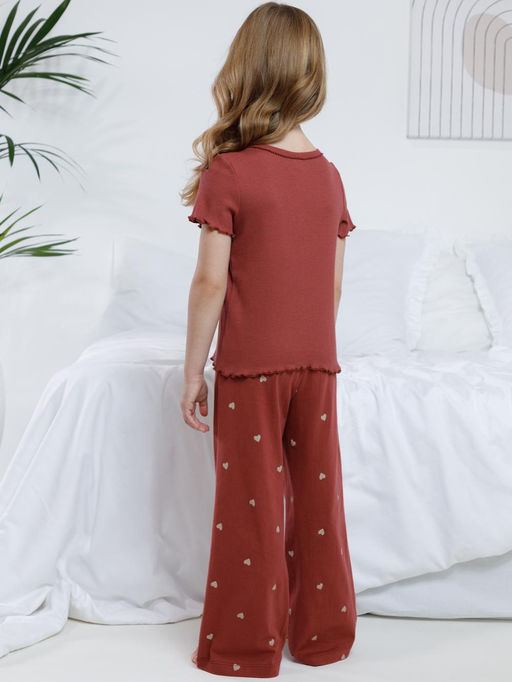 МП 1659/терракотовый 1426 Н074.1 пижама для дев