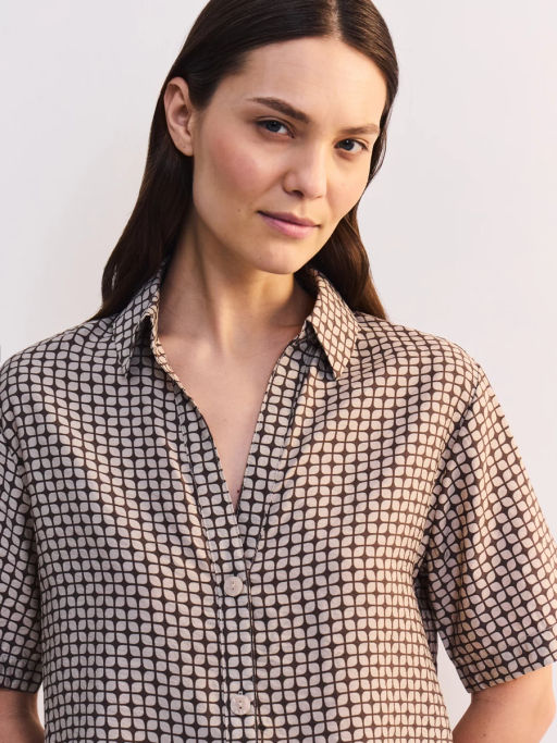 Блуза из вискозы с коротким рукавом ZR2605012011-236 / Zarina