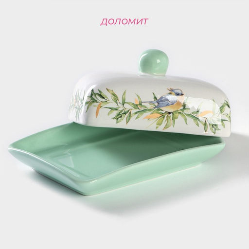 Масленка Доляна «Флора и Фауна», 17×12.5×8.5 см