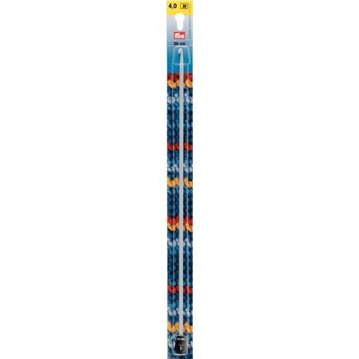 Для вязания PRYM 195217 крючок тунисский для шерстяной пряжи алюминий d 4.0 мм 30 см в блистере с наконечником