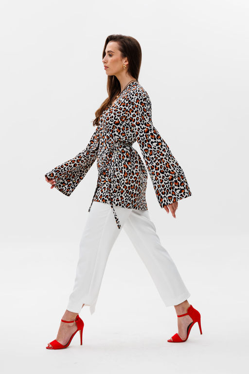 Костюм NIKVA н493 рыжий леопард+молоко  фото 3