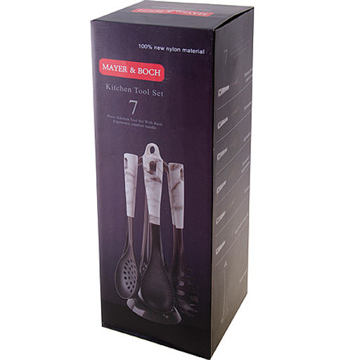 29523 Кухонный набор на подставка 7 пр нейлон/термопластик MB (х6) - Mayer&boch фото 4