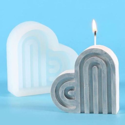 Молд силикононовый «Абстракция. Сердце» 10,3 х 9,5 х 2,5 см