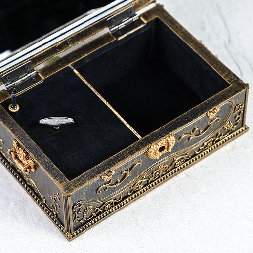 Шкатулка музыкальная 17х11х10 см коричневая / 63312G /уп 36/пластик - Галеонтрейд фото 5