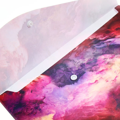 Папка-конверт Краски на кнопке А4, 350 мкр, 3D - Simaland фото 3