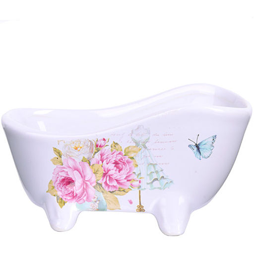 28921 Подставка д/губки 150мл Пионы LR (х72)