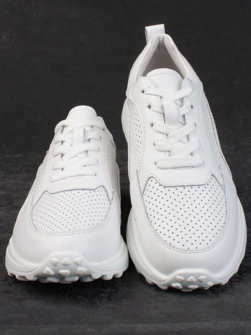 05-HY24-1D WHITE Кроссовки женские (натуральная кожа) - Фабричный китай фото 9