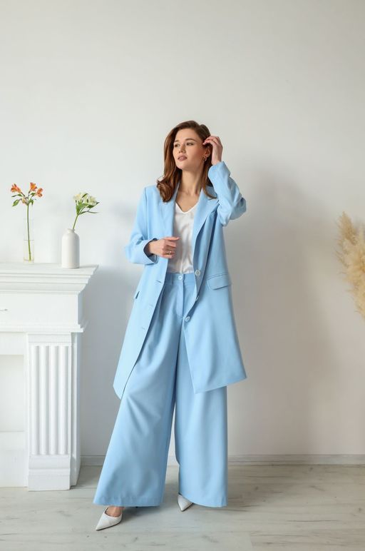 Брюки AURA 4047-170 голубой  фото 2