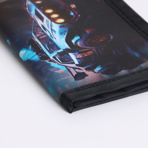 Кошелёк детский «Машина» Выбражулька, на липучке, чёрный