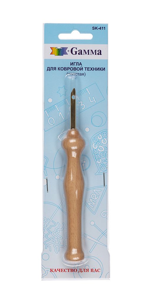 Gamma SK-411 Игла для ковровой техники дерево сталь 1 шт в блистере 5 мм