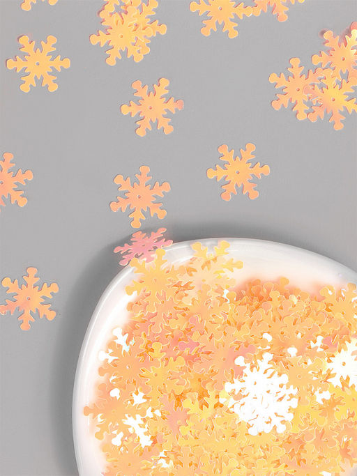 Пайетки россыпью арт.TBY-FLK526 25мм цв.020 св.желтый уп.50г