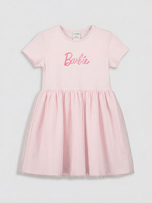 Barbie Bask?l? K?z ?ocuk T?t? Elbise