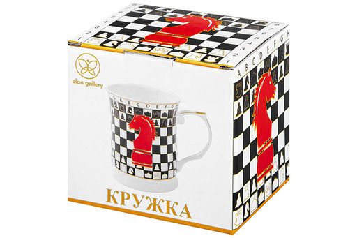Кружка 400 мл 12,5*9*10 см Ход конем, NEW BONE CHINA - Elan gallery фото 7