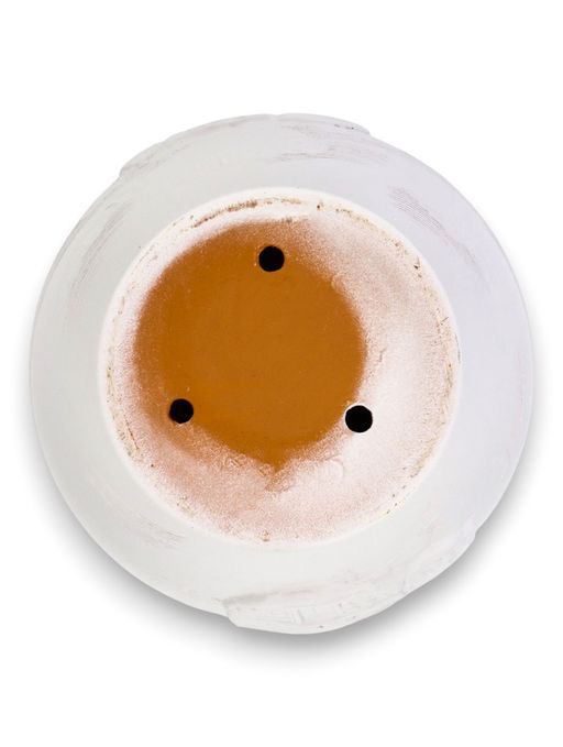 Набор горшков цветочный поддоном 4 шт 0,6 / 1,4 / 2,5 / 5 л керамика белый Галандия