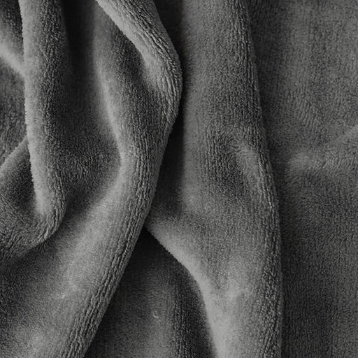 Плед «Этель», 200×220 см, корал-флис, серый