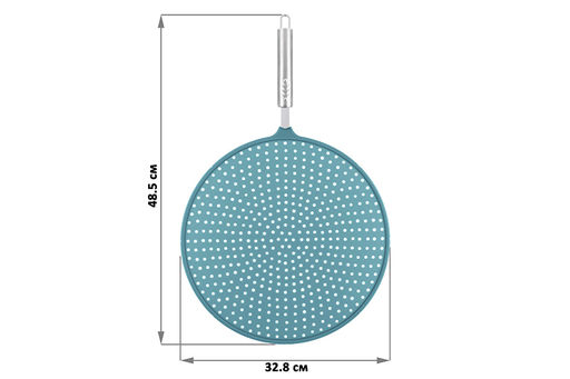 Антиразбрызгиватель д/сковороды 48,5*32,8*1,6 см Голубой - Elan gallery фото 7