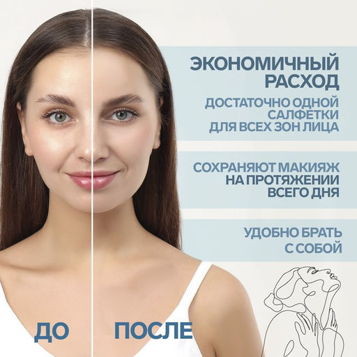 Цена за 3 шт. Матирующие салфетки «Colorful», 50 шт., цвет синий