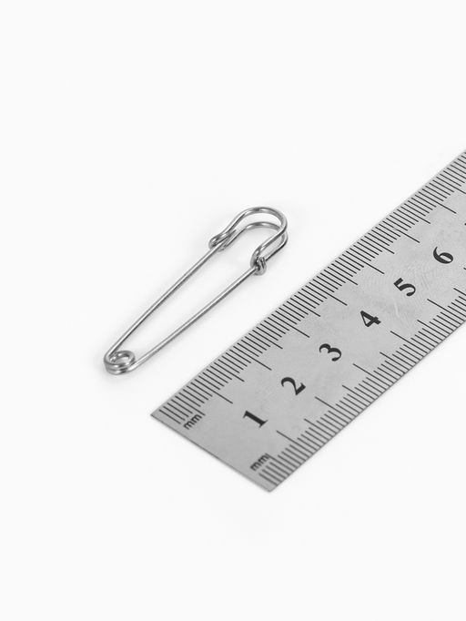 Булавка 4.5?1.2 см (набор 5 шт.), СМ-208-3, цвет серебро