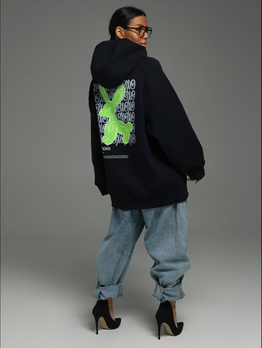 Камелия худи женское (черный собачка) - Lovetex фото 17