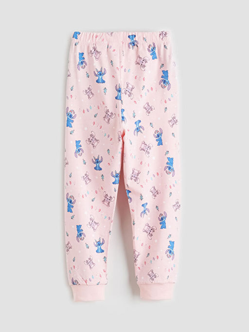 Beli Lastikli Stitch Bask?l? K?z ?ocuk Pijama Alt