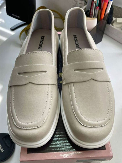 03-PDD191-1 BEIGE Лоферы женские (натуральная кожа)