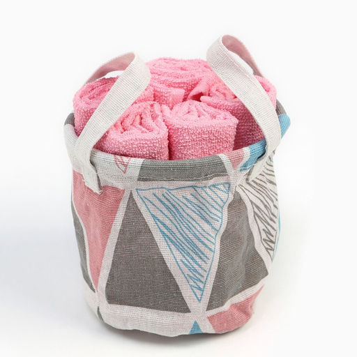 Набор махровых декоративных салфеток Этель Эстетика 30х30см-5шт, 100% хлопок  фото 4