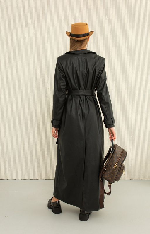 Пальто AURA 7022-176 черный  фото 3