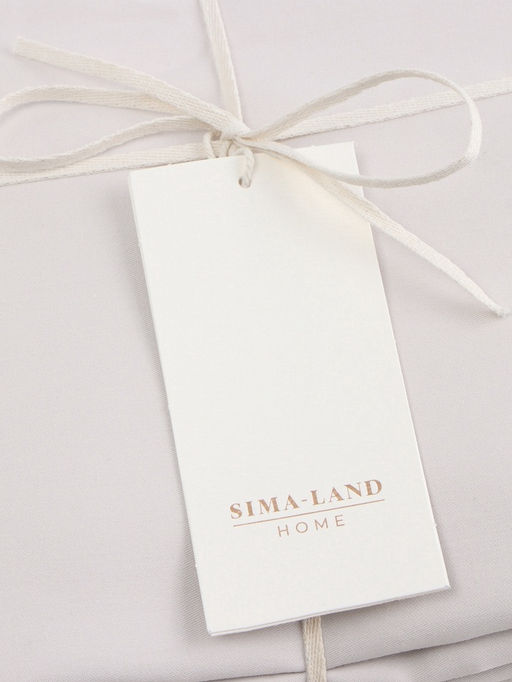 Простыня 1.5 спальная SL Home Beige, 160235 см, сатин, хлопок 100% - Sima-land home фото 5