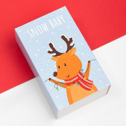 Носки детские новогодние Крошка Я «Оленёнок», набор 4 пары, 12-14 см