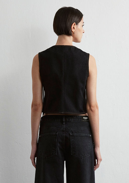 Brenna Iconic Puskullu Parcal? Jean Yelek - Mavi фото 5