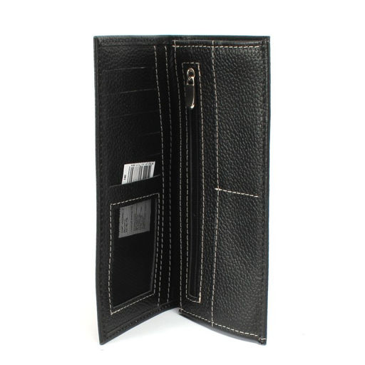 Портмоне мужское Croco-ПР-965 натуральная кожа 3 отд, 10 карм, черный флотер (40) 259970  фото 3