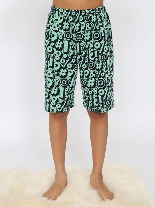 CRB wear/CSJB 50166-37 Пижама для мальчика (футболка, шорты),зеленый/Ex.Cherubino  фото 5