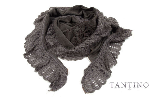 Косынка из трикотажного полотна , выполненная в стиле Арт-деко с элементами ручной работы - Tantino фото 3