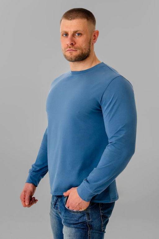 Арт. 67127/5 Лонгслив мужской 48-56 (5 шт) Цвет:джинс