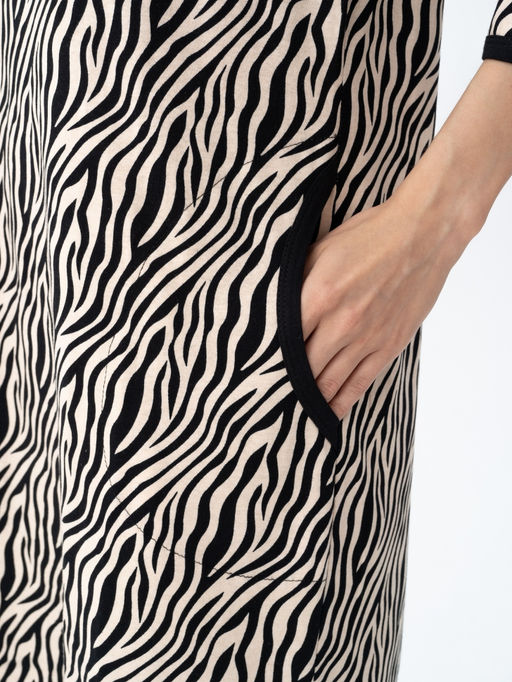 Туника хлопок 100%,черно-бежевая - Binita фото 5