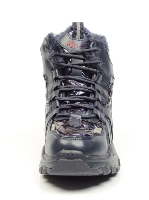 04-8525-2 DARK BLUE Ботинки зимние женские (искусственные материалы)