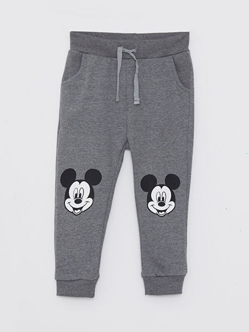 Beli Lastikli Mickey Mouse Bask?l? Erkek Bebek E?ofman Alt