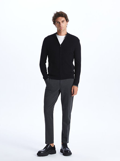 Standart Kal?p Dik Yaka Erkek Triko H?rka