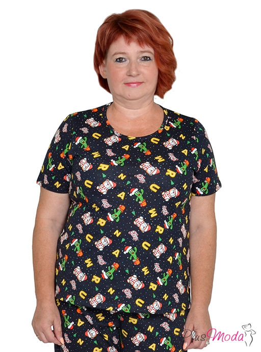 Футболка Модель №1303 размеры 44-84 - Plusmoda фото 2