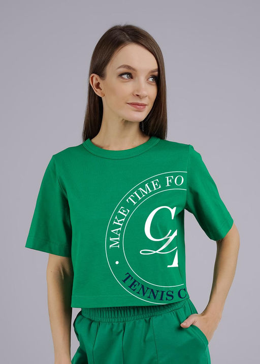 Футболка жен. Теннис (ЧЗ) зеленый LF24-1099/5