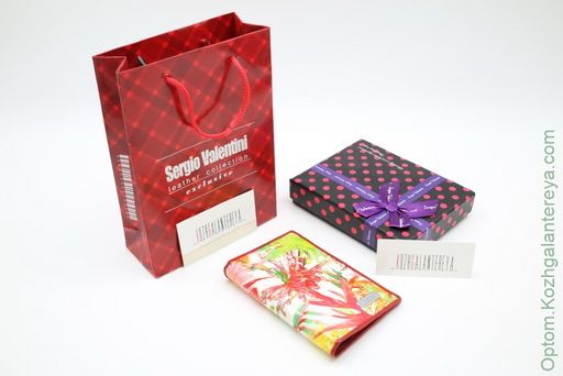 Женская кожаная обложка для паспорта Sergio Valentini СВ 8003-005/2  фото 5