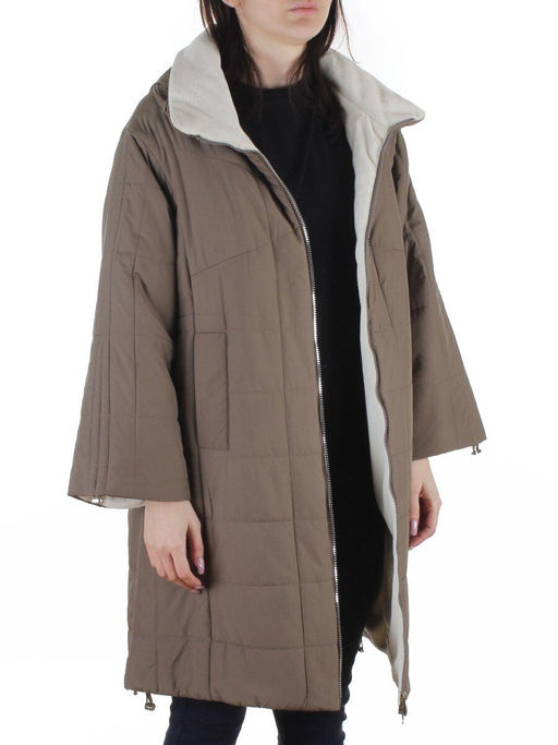 8862 GRAY/BROWN Куртка демисезонная женская