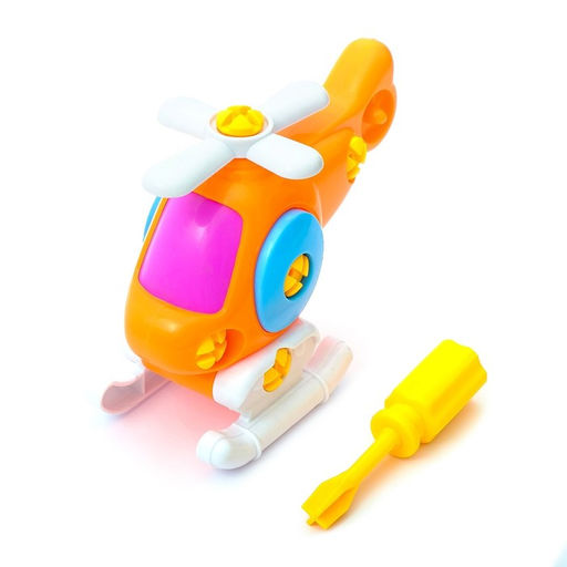 Пластмассовый конструктор для малышей Вертолётик, 16 деталей, цвета МИКС - Simaland фото 4