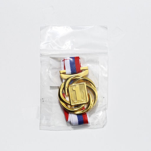 Медаль призовая золото, d=4 см, 1 место, с лентой