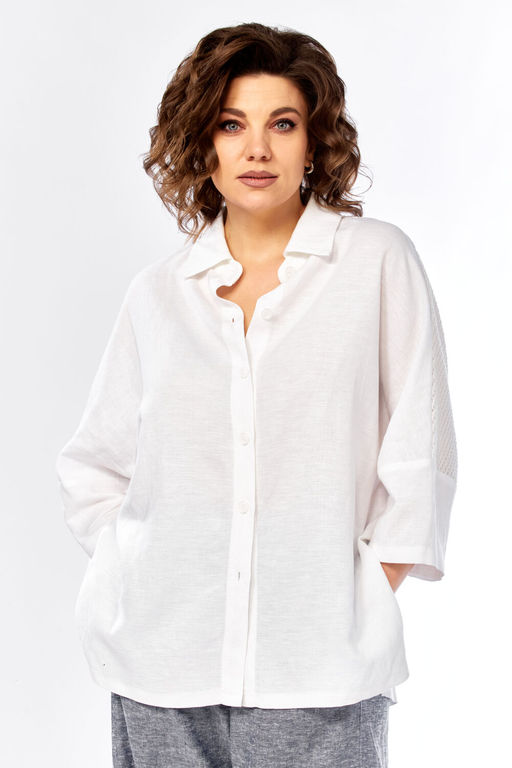 Костюм Diamant 2157 джинс, белый  фото 9