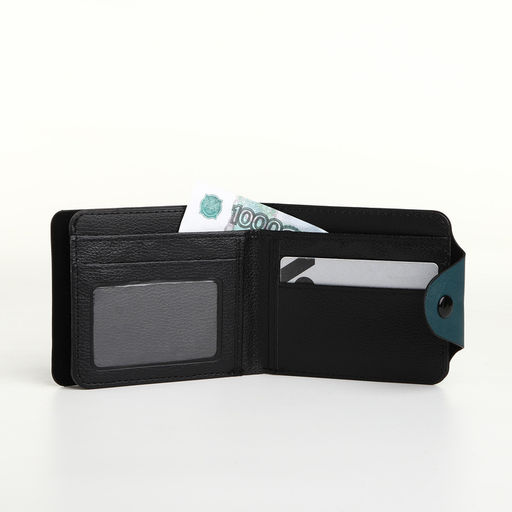 Кошелёк детский «Черепахи», маленький, на кнопке, зелёный